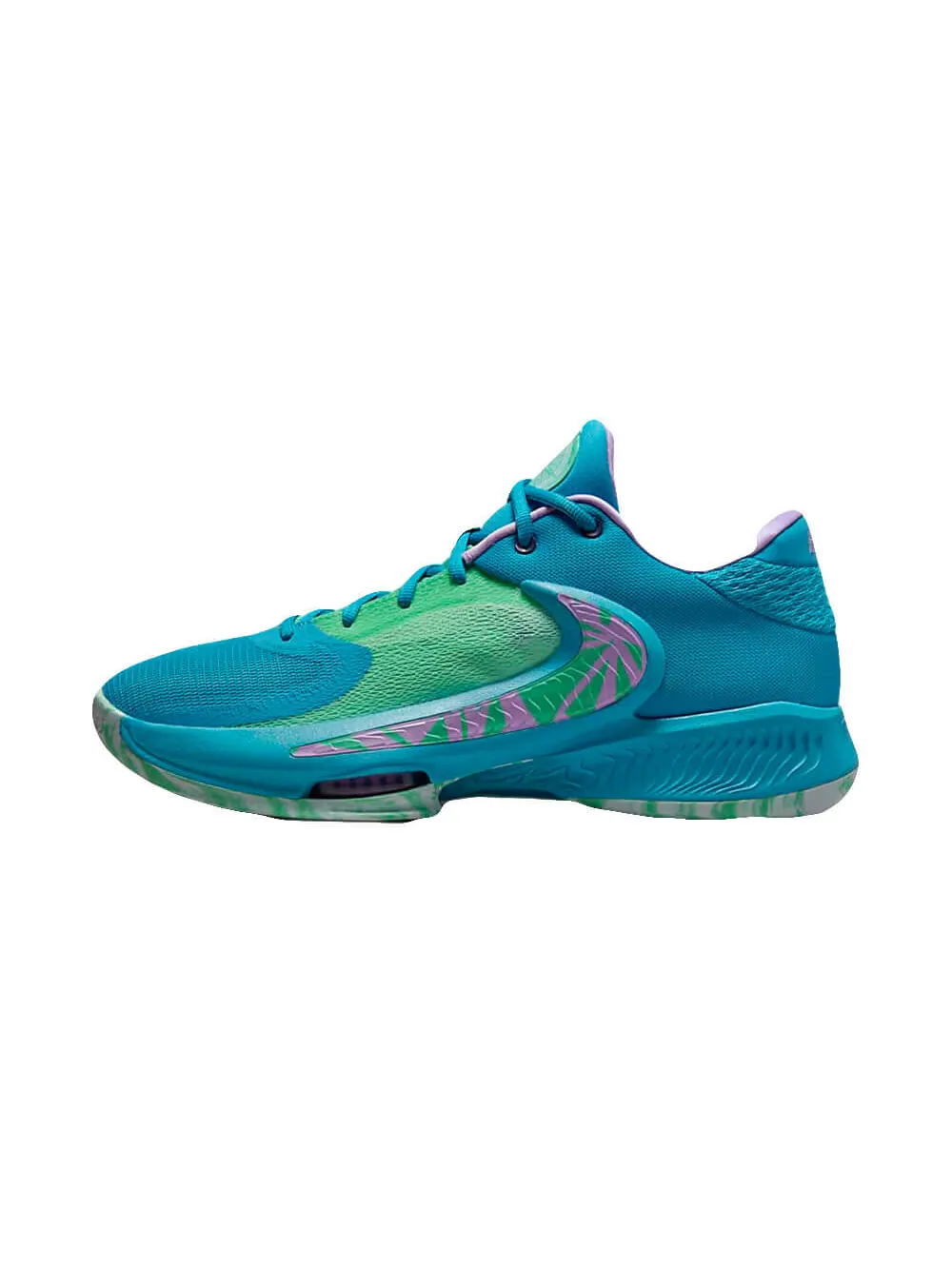 Баскетбольные кроссовки Nike Zoom Freak 4 "Birthstone" — изображение 1 из 5, голубой/зеленый