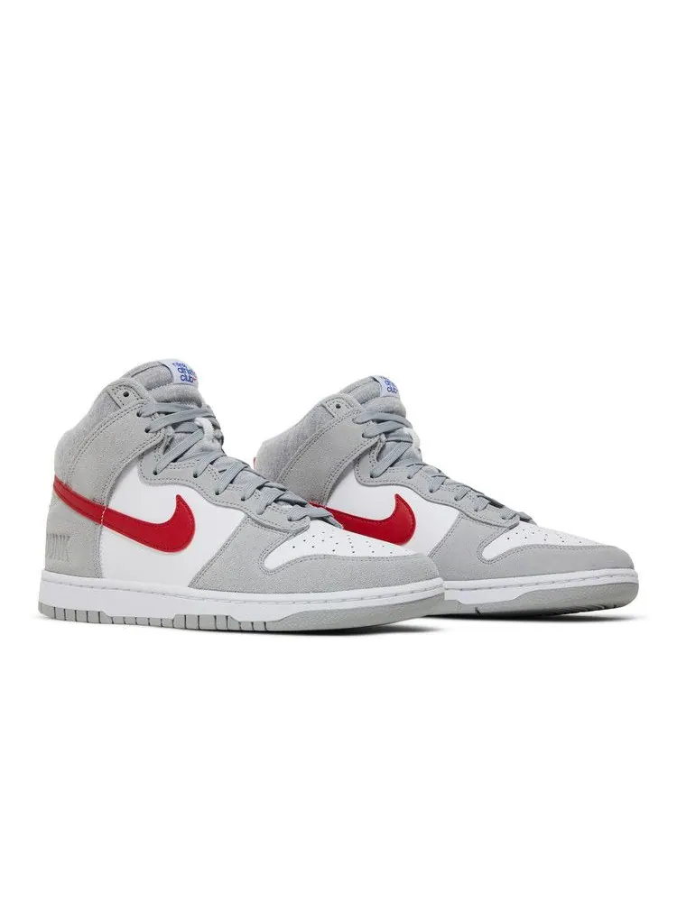 Кроссовки Nike Dunk High SE — изображение 8 из 8, светлый серый красный