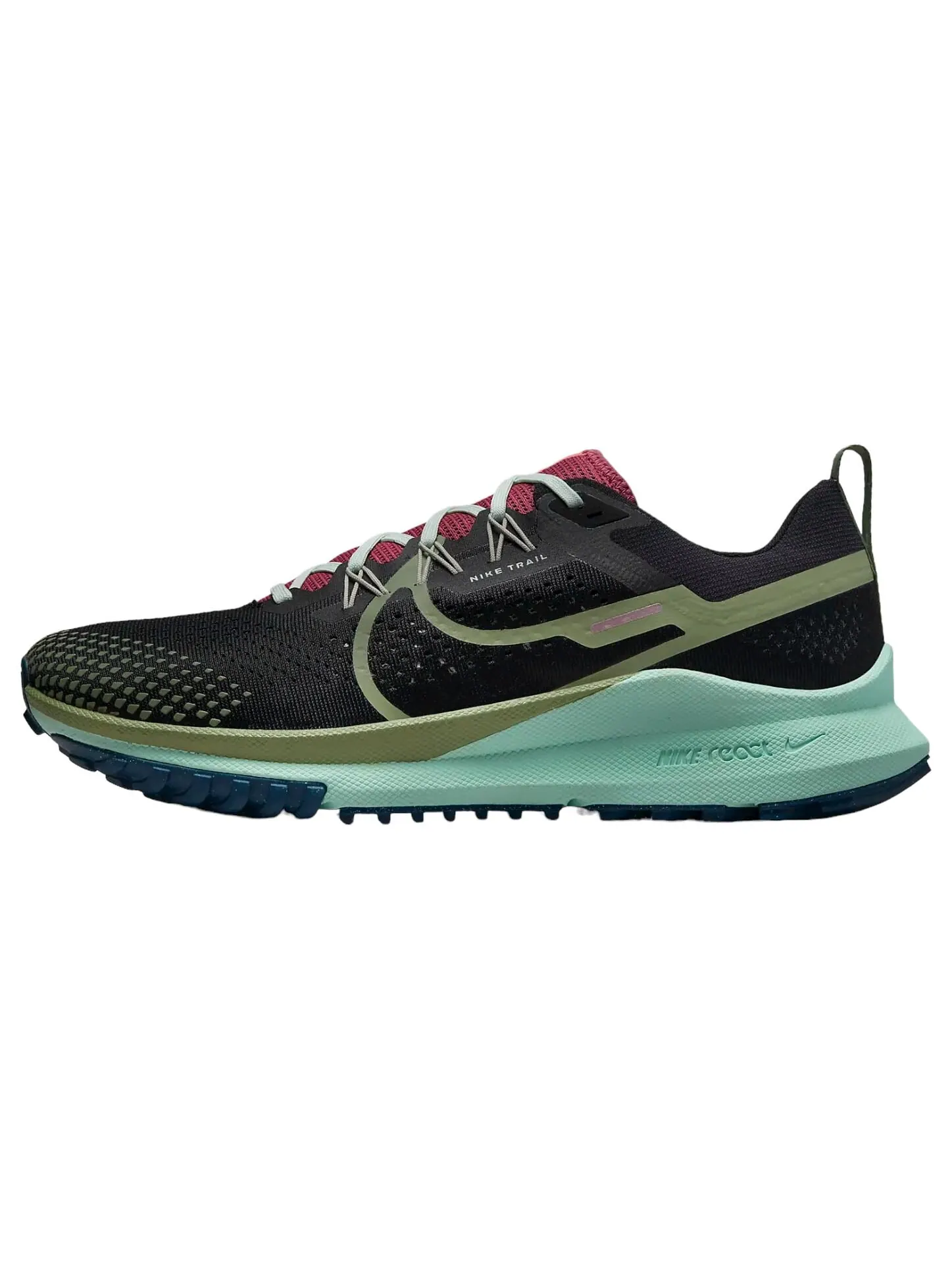 Кроссовки Nike React Pegasus Trail 4 — изображение 1 из 7, черный/зеленый