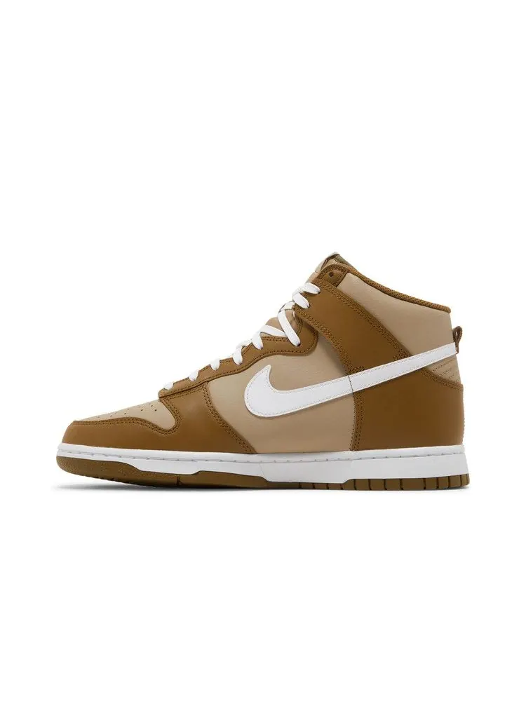 Кроссовки Nike Dunk High — изображение 3 из 8, коричневый