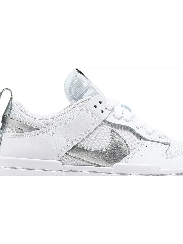Кроссовки Nike Wmns Dunk Low Disrupt 'White Metallic Silver' — изображение 2 из 8, белый