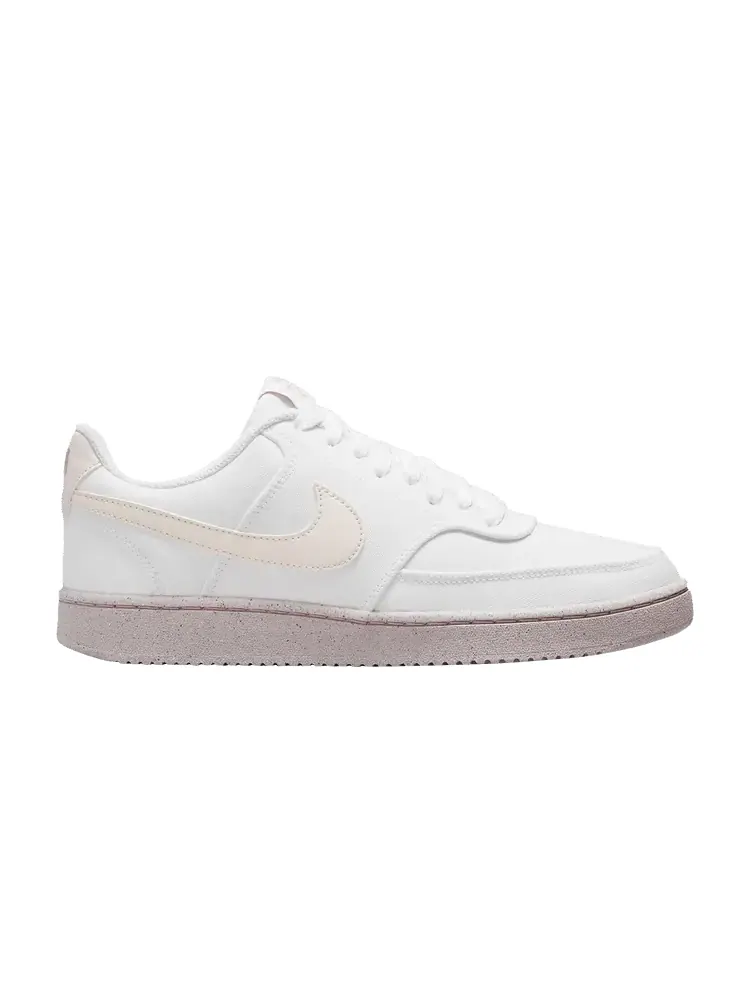 Кроссовки Nike Wmns Court Vision Low Canvas Next Nature 'White Pink Oxford' — изображение 1 из 1, белый/розовый