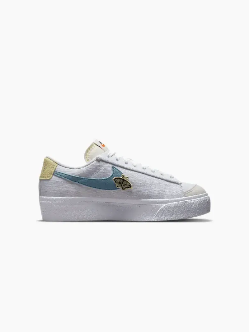 Кеды Nike Blazer Low Platform Next Nature — изображение 3 из 5, белый/голубой