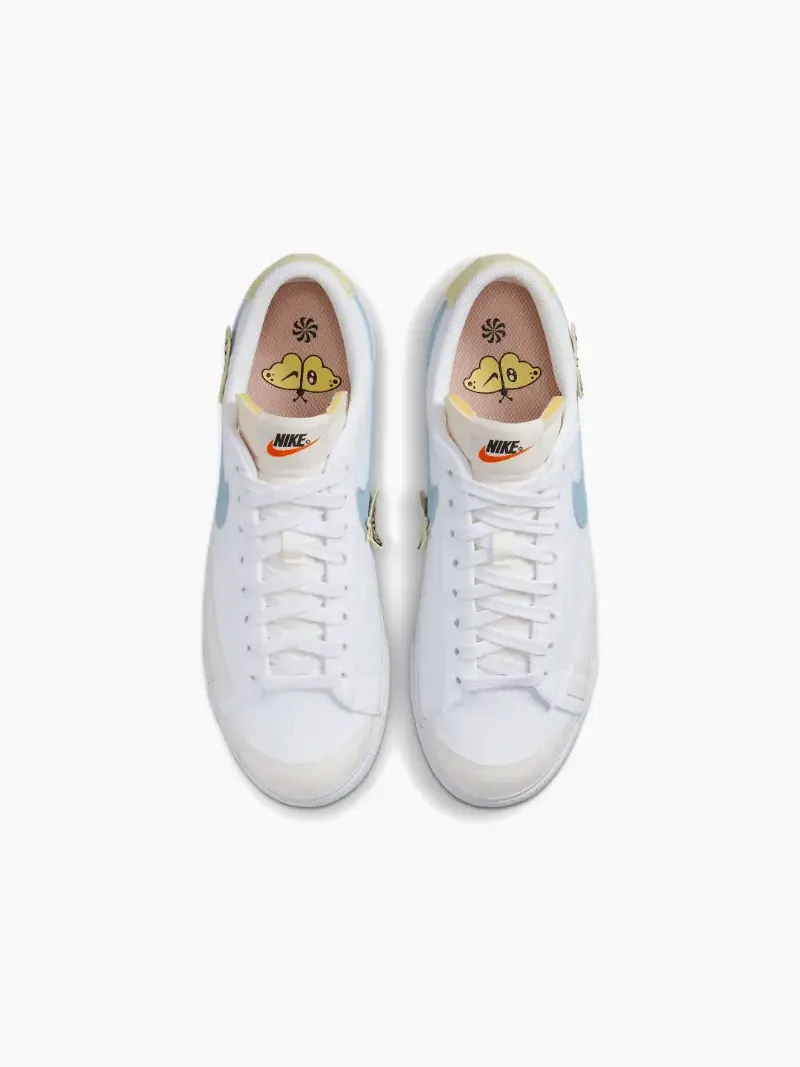 Кеды Nike Blazer Low Platform Next Nature — изображение 4 из 5, белый/голубой