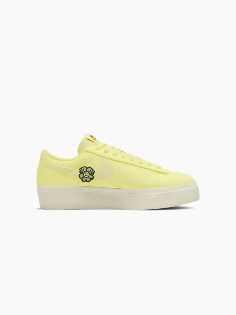 Кеды Nike Blazer Low Platform Next Nature — изображение 3 из 5, светло-желтый/кремовый