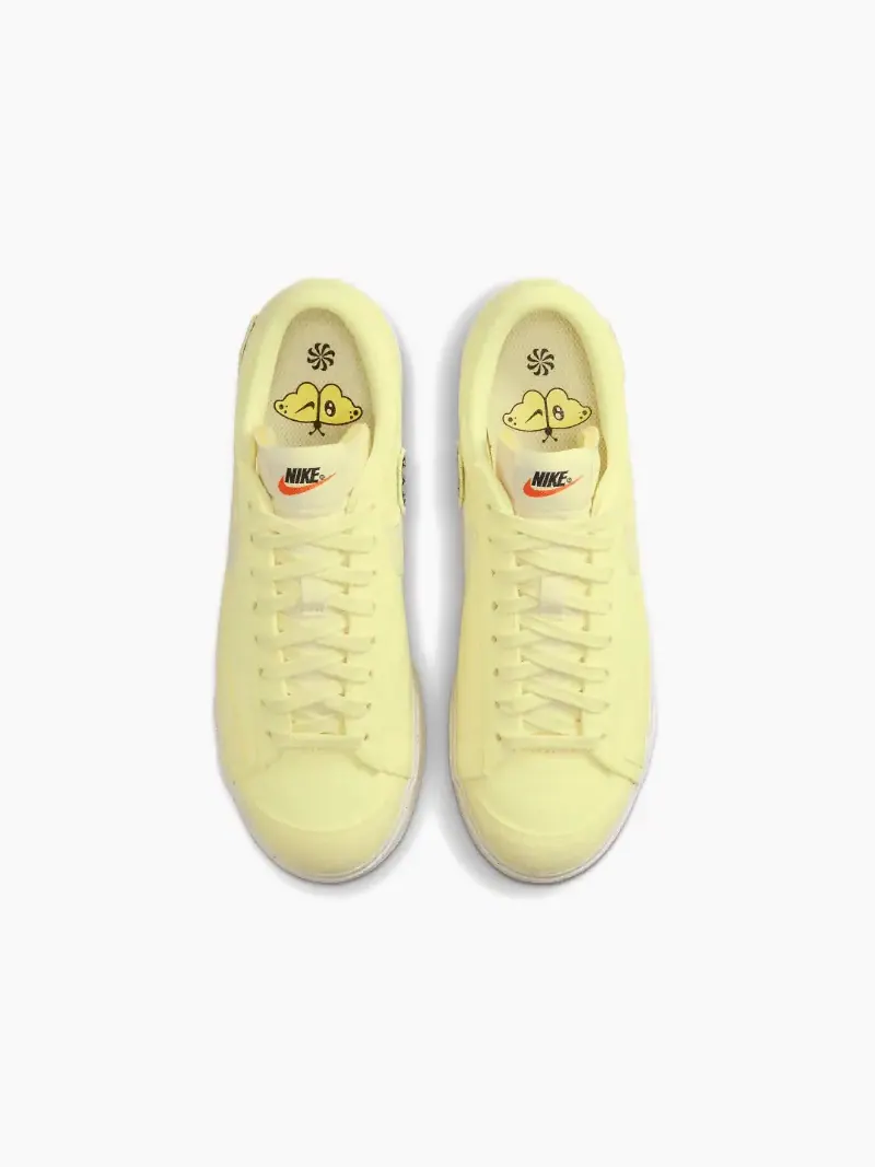 Кеды Nike Blazer Low Platform Next Nature — изображение 4 из 5, светло-желтый/кремовый