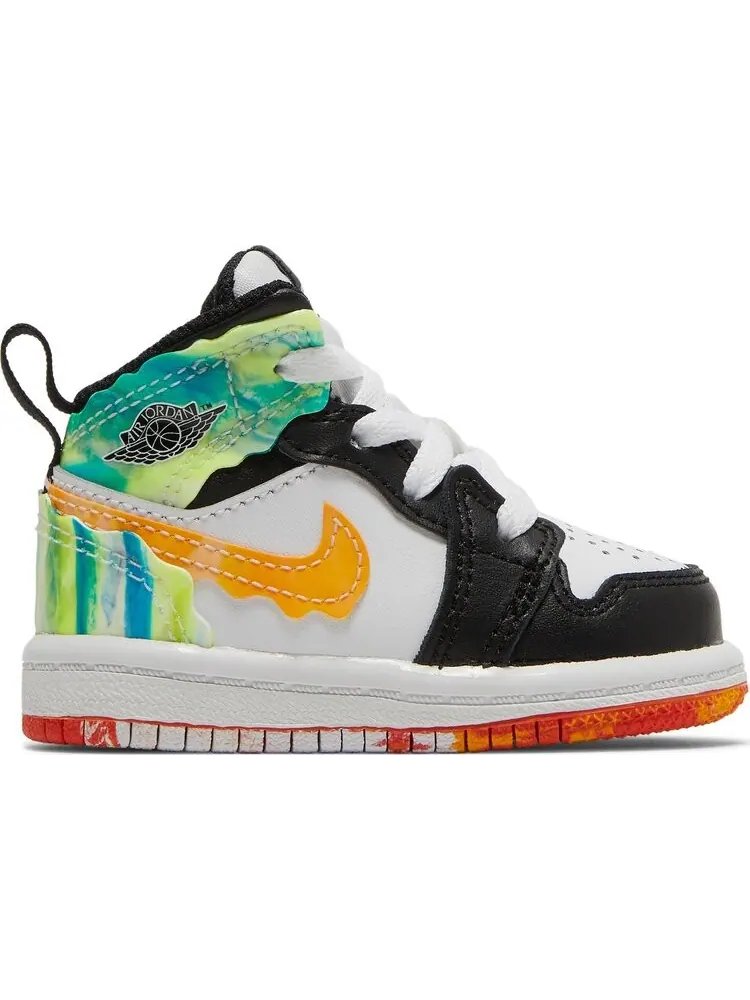 Кроссовки Air Jordan 1 Mid SE TD Drip — изображение 1 из 8, черный