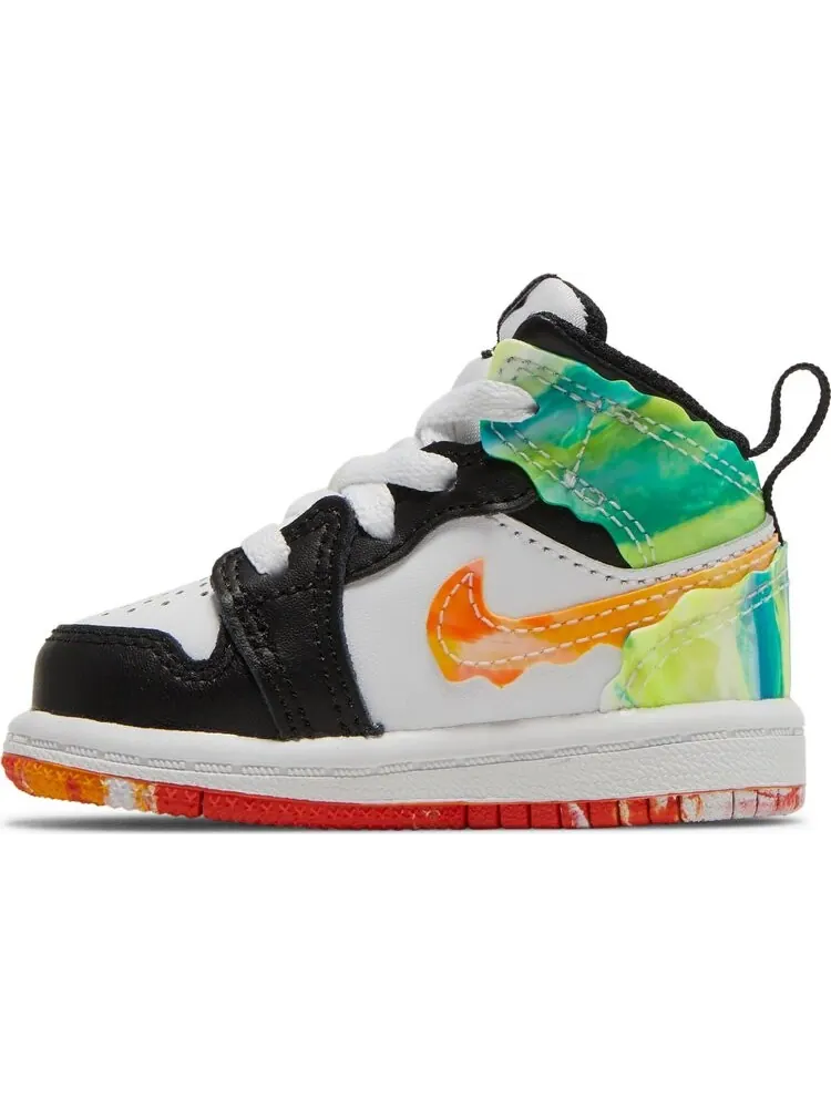 Кроссовки Air Jordan 1 Mid SE TD Drip — изображение 3 из 8, черный