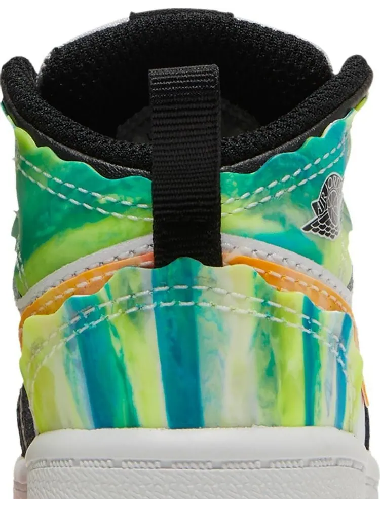 Кроссовки Air Jordan 1 Mid SE TD Drip — изображение 7 из 8, черный