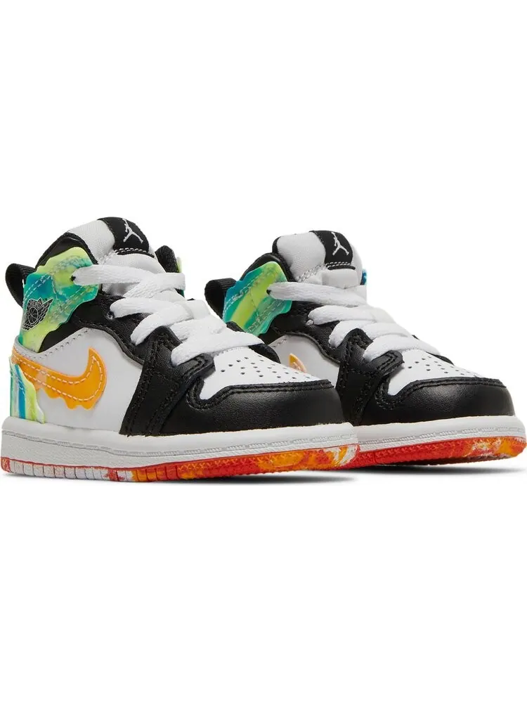 Кроссовки Air Jordan 1 Mid SE TD Drip — изображение 8 из 8, черный
