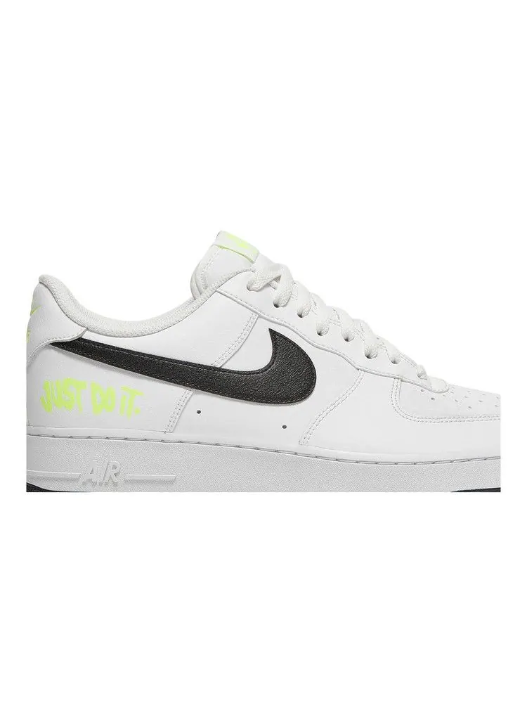 Кроссовки Nike Air Force 1 Low 'Just Do It - White Volt' — изображение 3 из 9, белый//черный