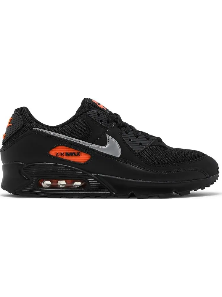 Кроссовки Nike Air Max 90 'Black Total Orange' — изображение 1 из 8, черный