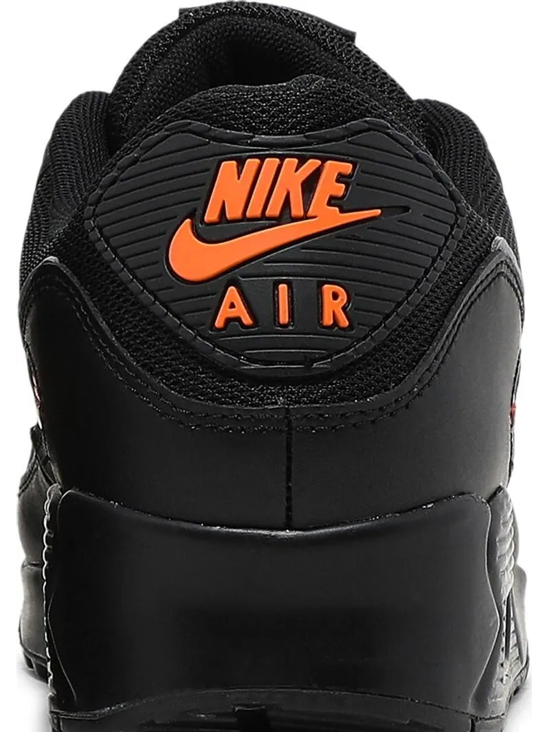Кроссовки Nike Air Max 90 'Black Total Orange' — изображение 7 из 8, черный