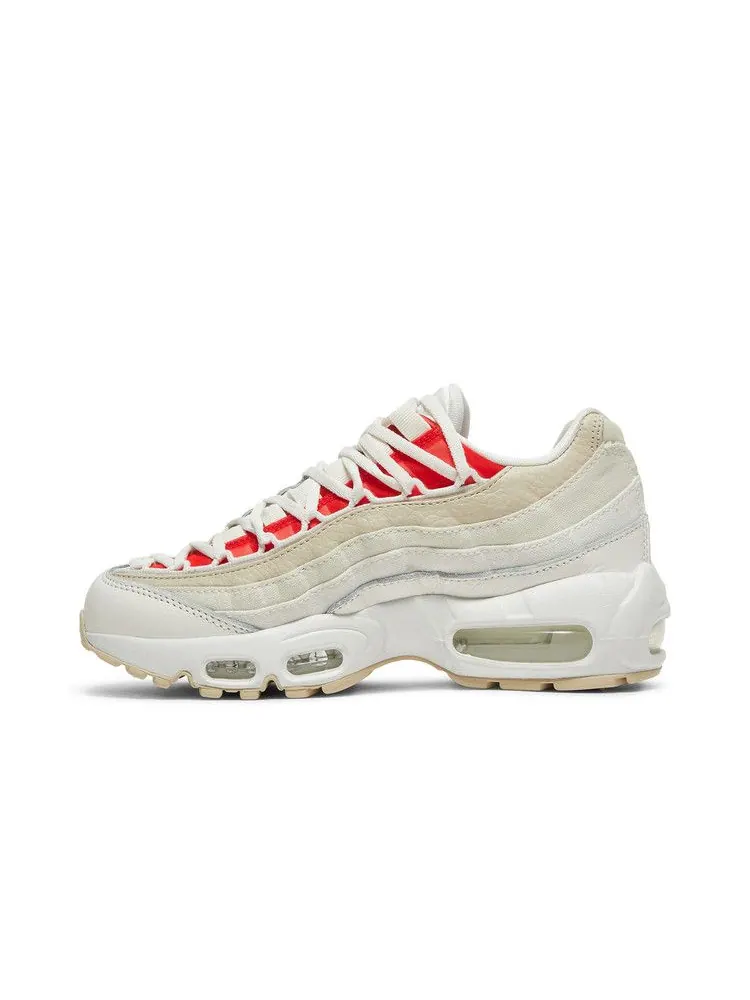 Кроссовки Nike Wmns Air Max 95 'Double Lace - Sail' — изображение 4 из 9, красный//черный