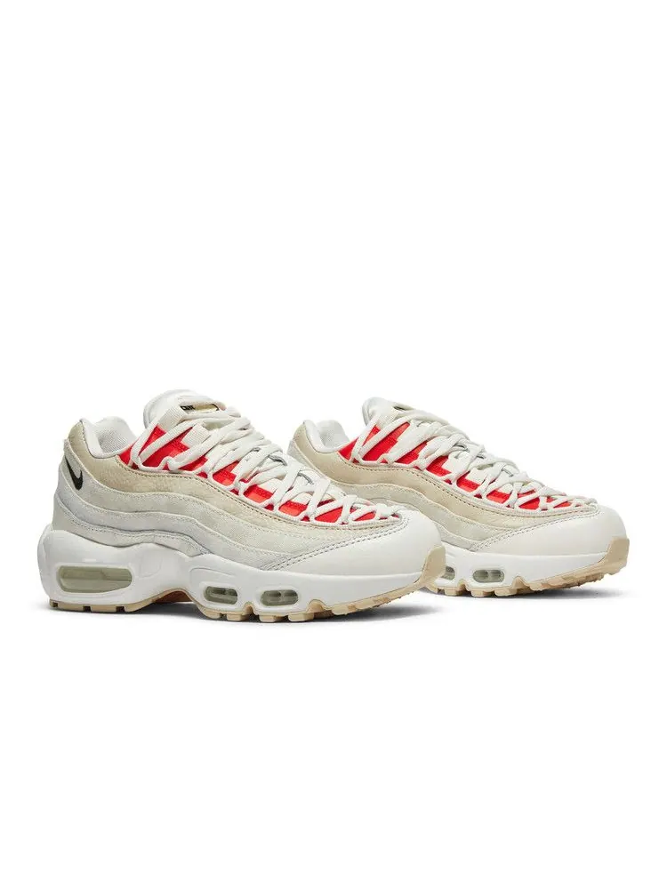 Кроссовки Nike Wmns Air Max 95 'Double Lace - Sail' — изображение 9 из 9, красный//черный