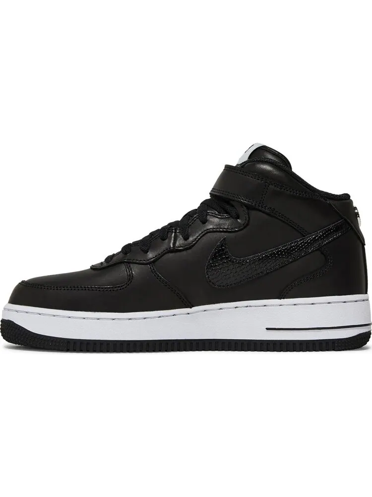 Кроссовки Nike Stussy x Air Force 1 Mid 'Black Snakeskin' — изображение 3 из 10, черный