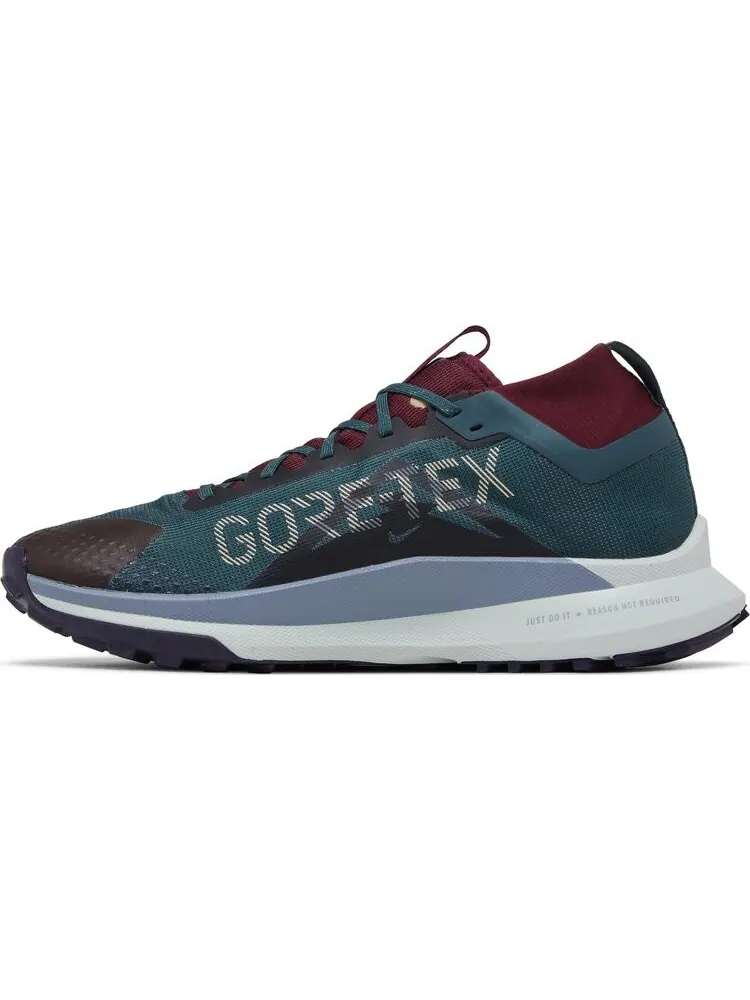 Кроссовки React Pegasus Trail 4 GORE-TEX 'Deep Jungle Night Maroon' — изображение 3 из 4, зеленый