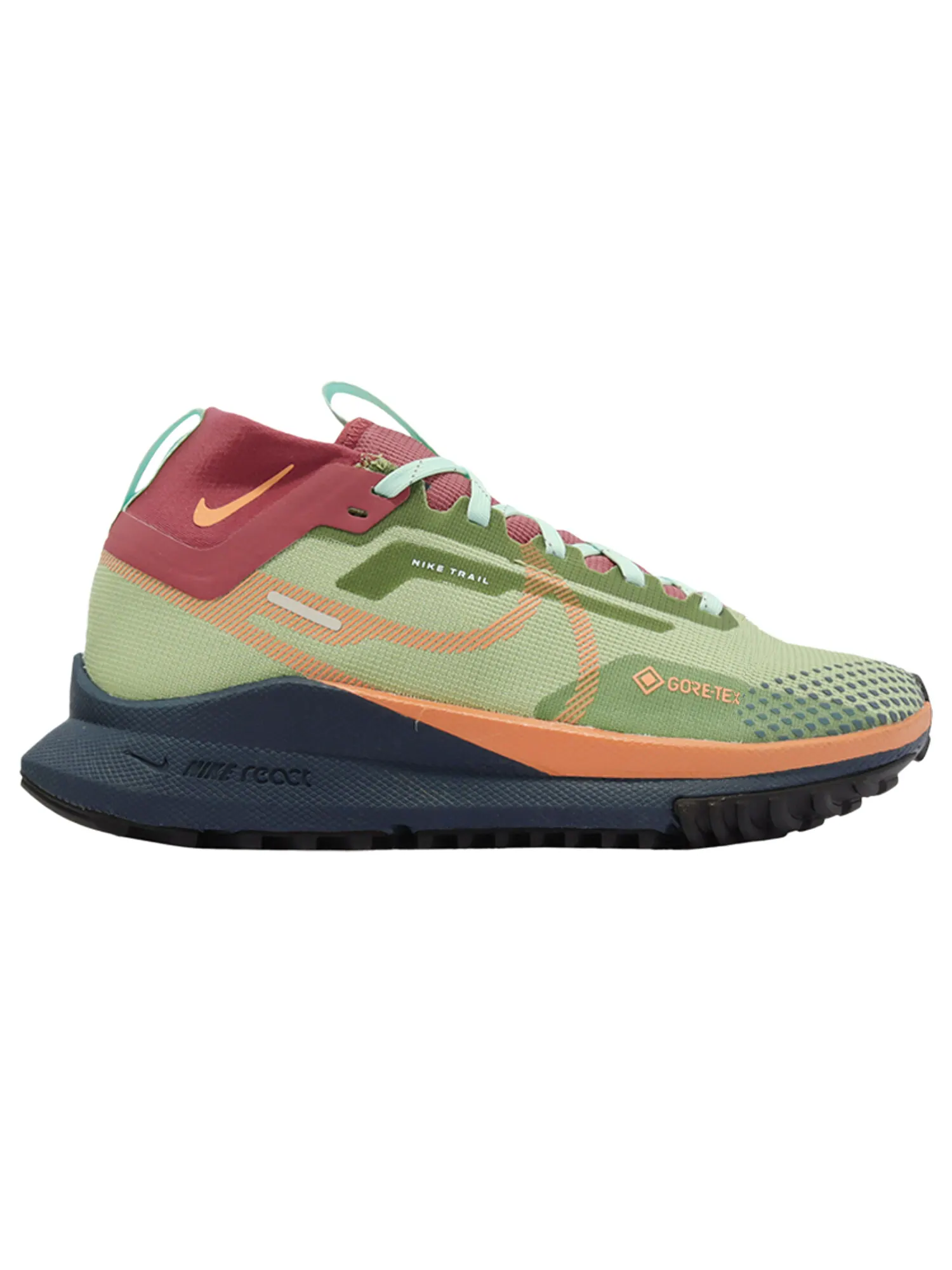 Кроссовки Nike Wmns React Pegasus Trail 4 GORE-TEX 'Alligator Orange Trance' — изображение 1 из 1, зеленый