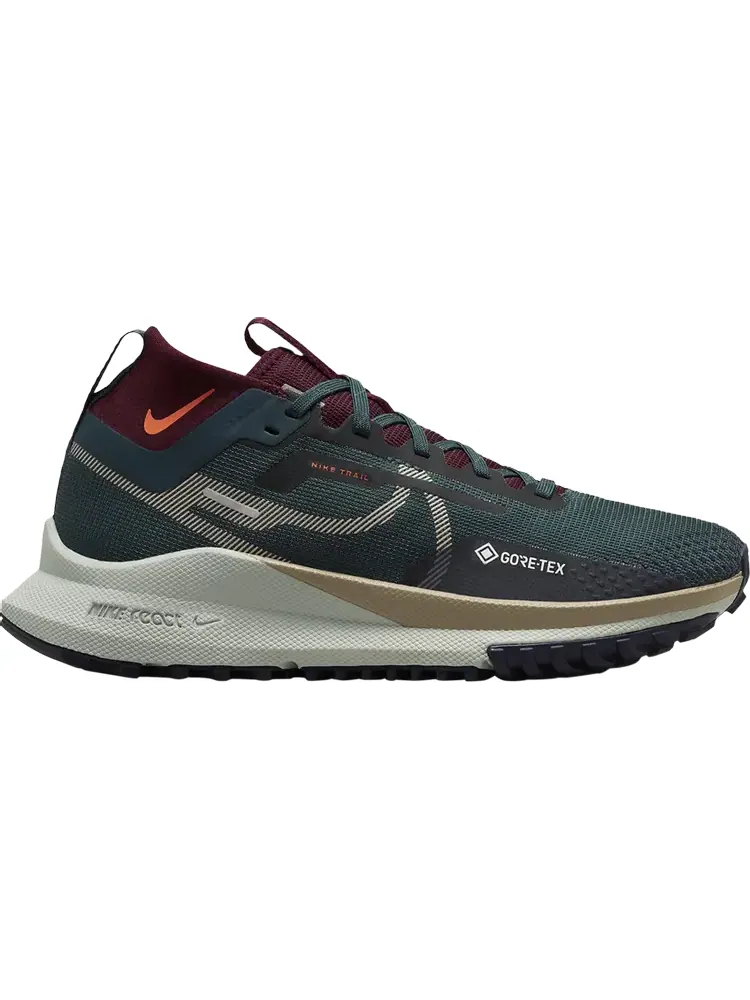Кроссовки Wmns React Pegasus Trail 4 GORE-TEX 'Deep Jungle Night Maroon' — изображение 1 из 1, зеленый