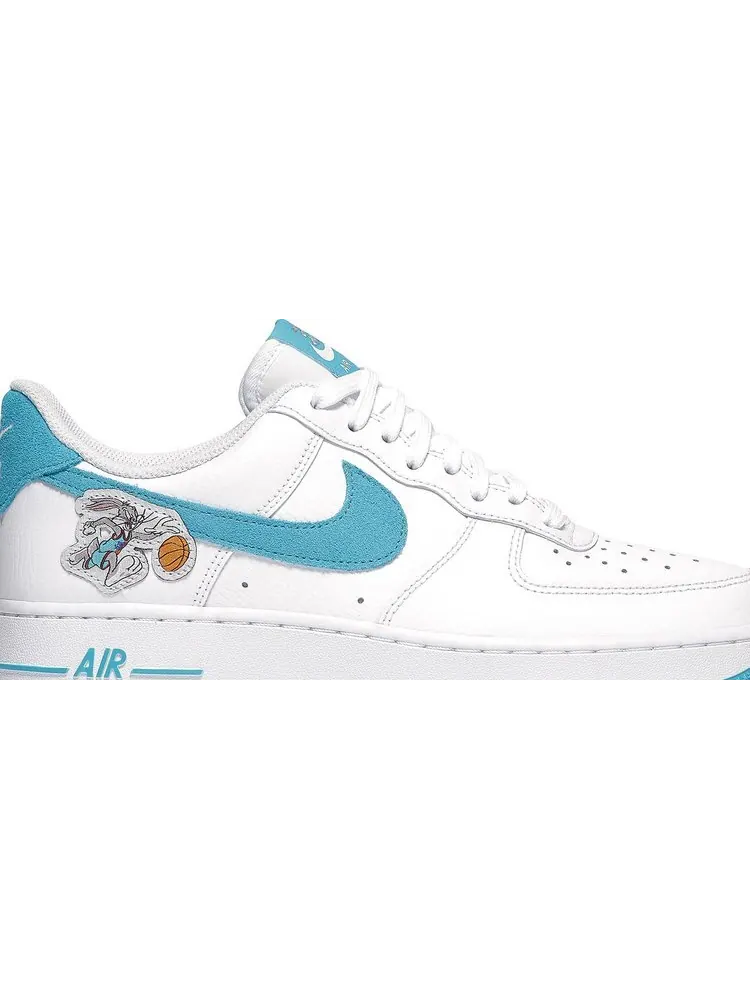Кроссовки Nike Space Jam x Air Force 1 '07 Low 'Hare' — изображение 2 из 10, белый