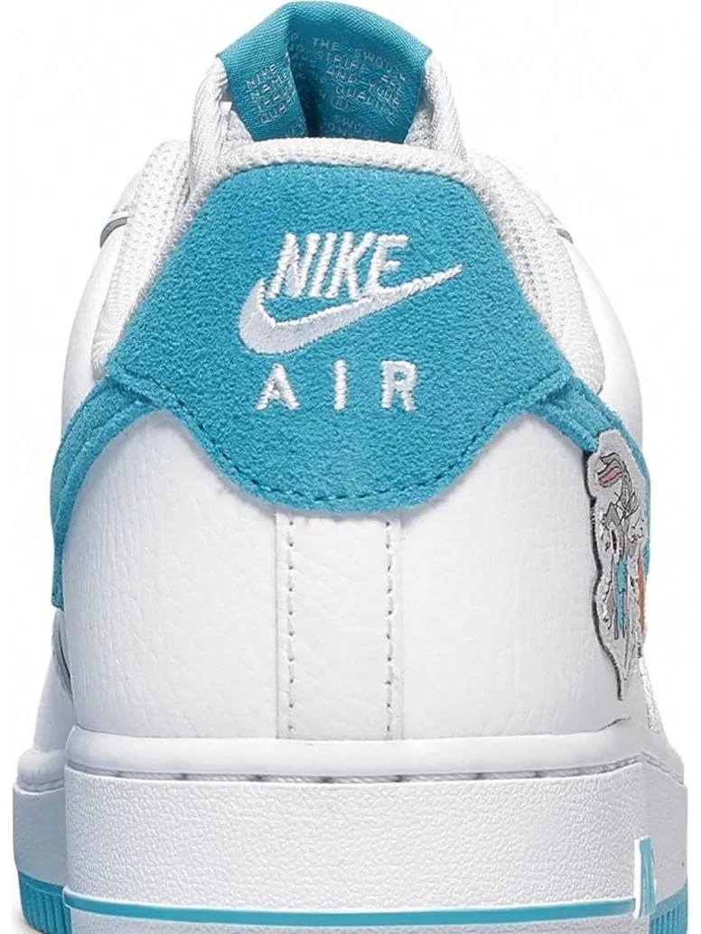 Кроссовки Nike Space Jam x Air Force 1 '07 Low 'Hare' — изображение 7 из 10, белый