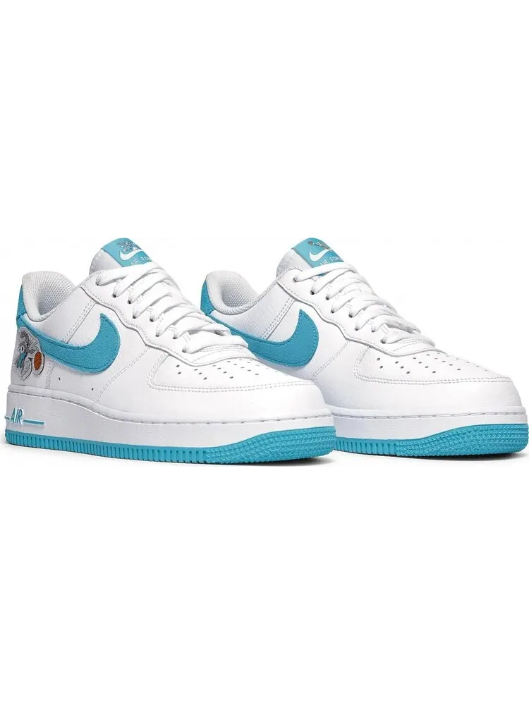 Кроссовки Nike Space Jam x Air Force 1 '07 Low 'Hare' — изображение 8 из 10, белый