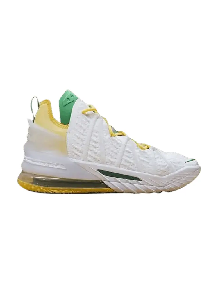 Кроссовки Nike LeBron 18, Oregon Ducks Home PE — изображение 1 из 1, белый