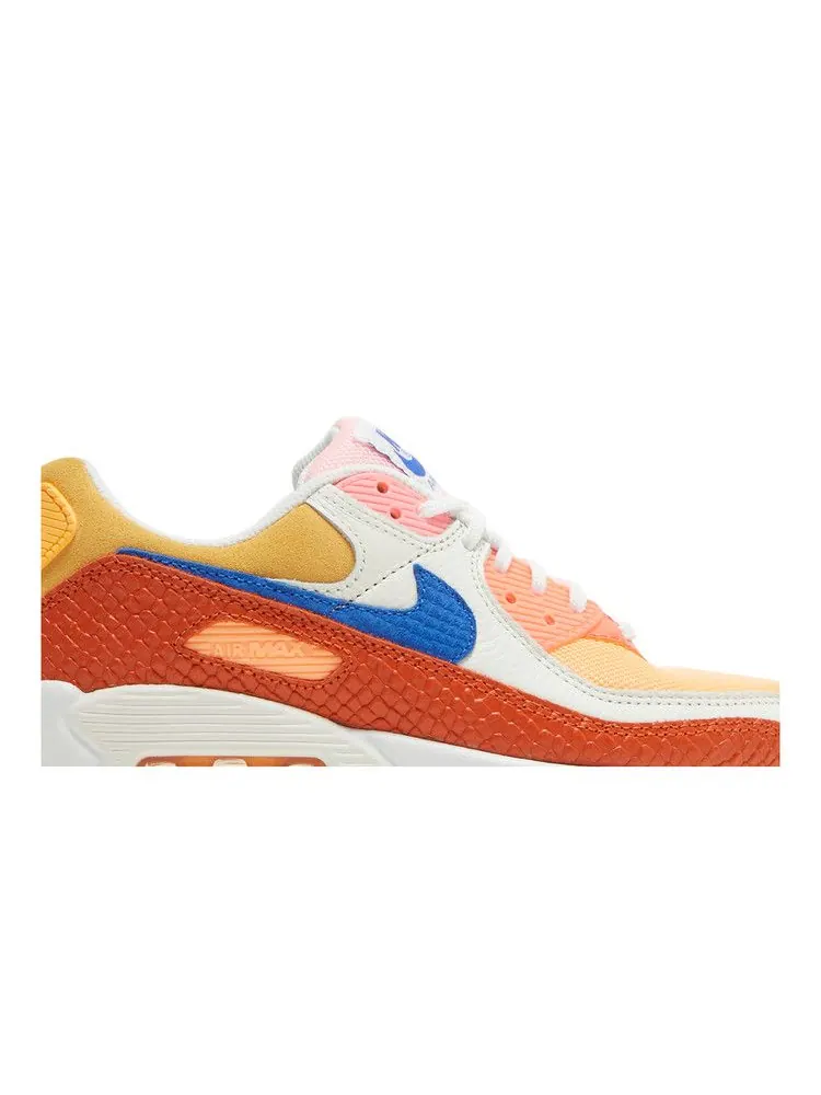 Кроссовки Nike Wmns Air Max 90 'Campfire Orange' — изображение 3 из 9, оранжевый/синий