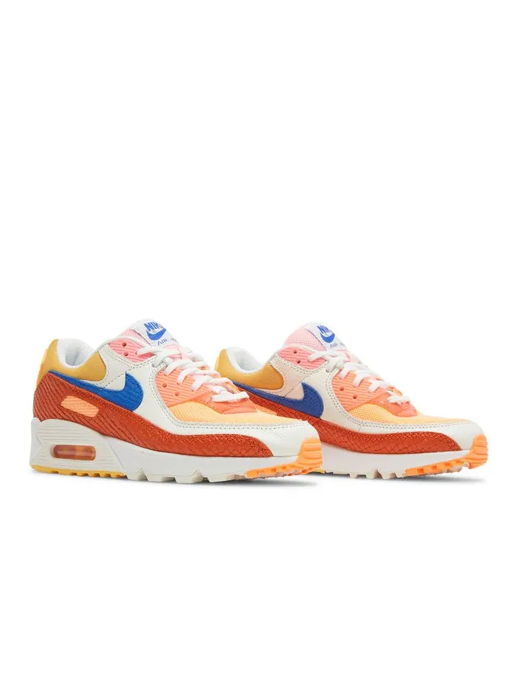 Кроссовки Nike Wmns Air Max 90 'Campfire Orange' — изображение 9 из 9, оранжевый/синий