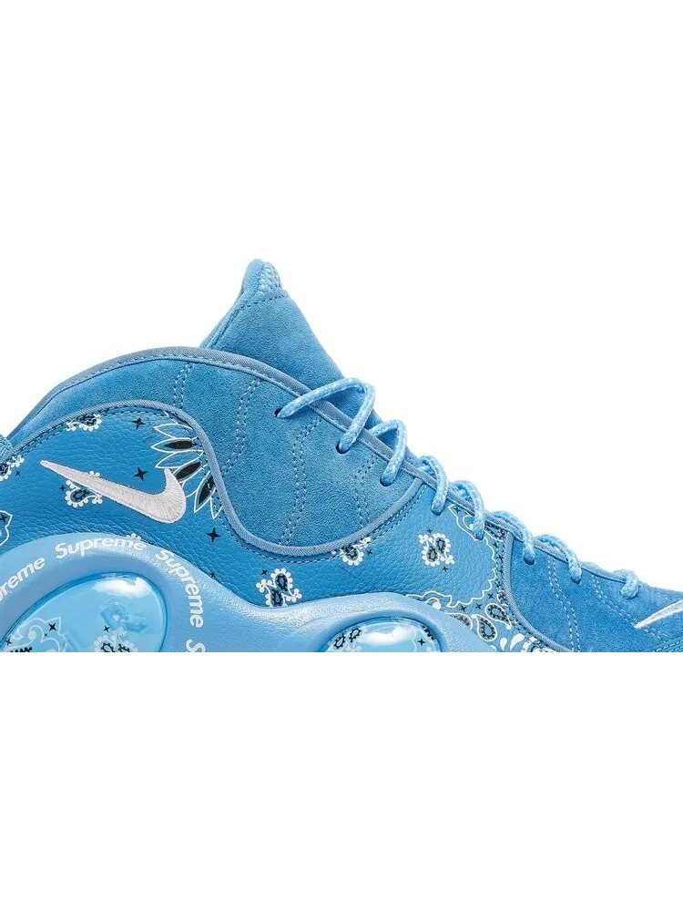 Кроссовки Nike Supreme x Air Zoom Flight 95 SP 'University Blue' — изображение 2 из 8, синий