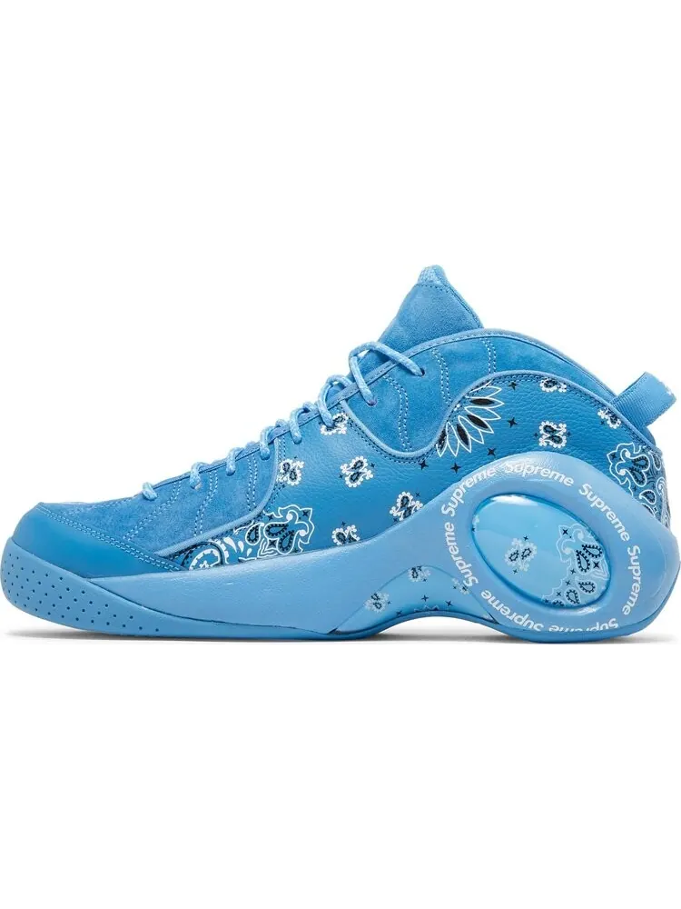 Кроссовки Nike Supreme x Air Zoom Flight 95 SP 'University Blue' — изображение 3 из 8, синий