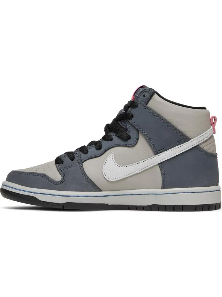 Кроссовки Nike Dunk High Pro SB 'Medium Grey' — изображение 3 из 8, серый