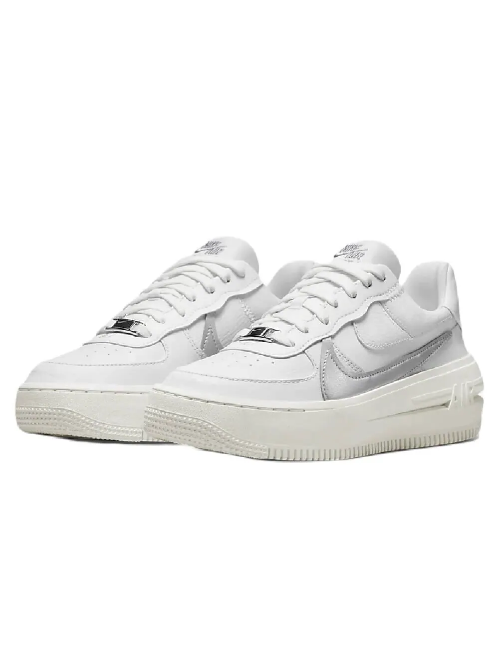Кроссовки Nike Air Force 1 PLT.AF.ORM — изображение 2 из 8, белый/серый