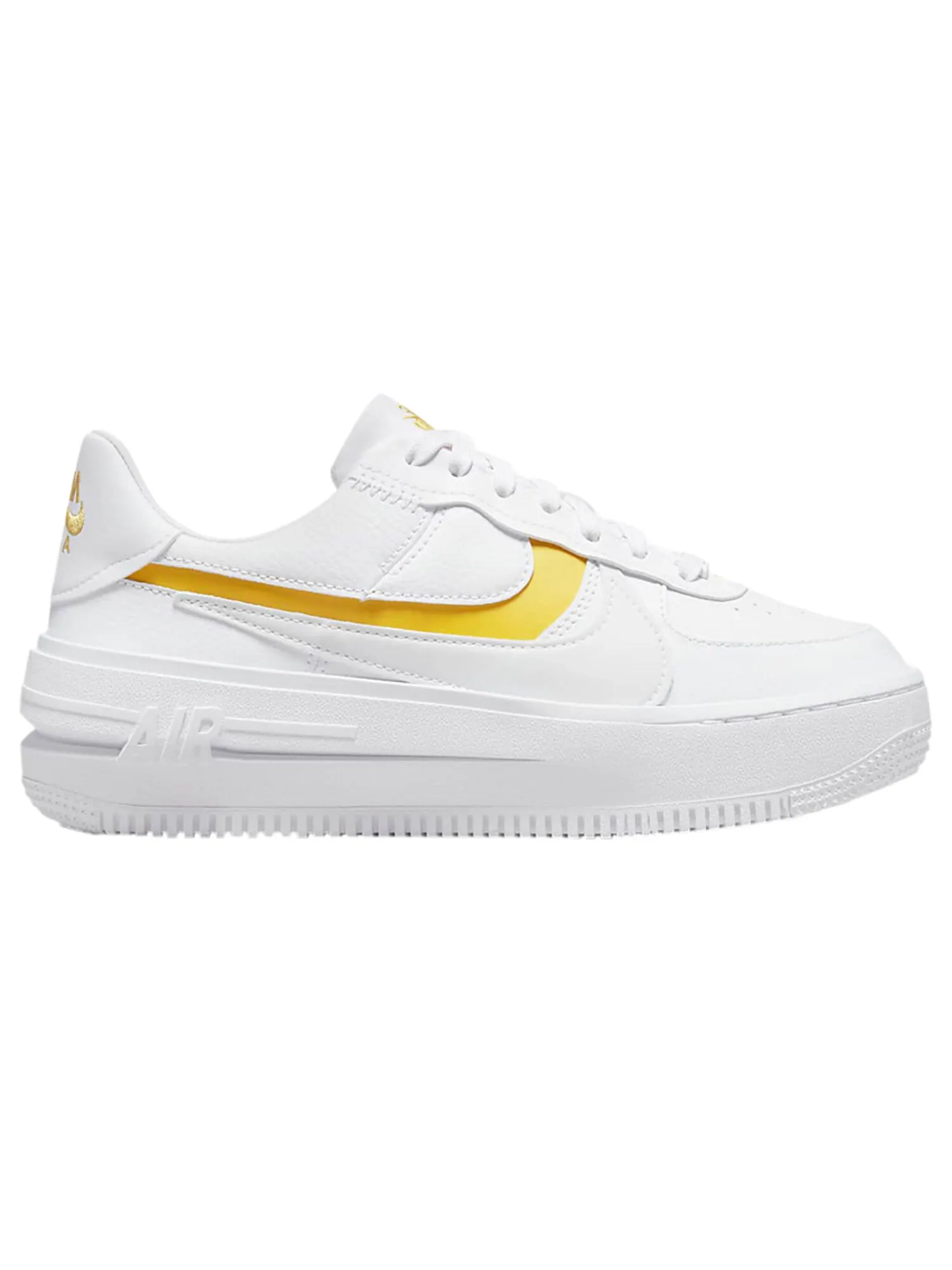 Кроссовки Nike Wmns Air Force 1 PLT.AF.ORM 'White Yellow Ochre' — изображение 1 из 1, белый