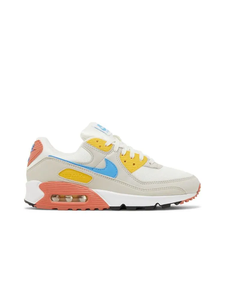 Кроссовки Nike Wmns Air Max 90 'Spring Colors' — изображение 2 из 9, белый/светлый//синий