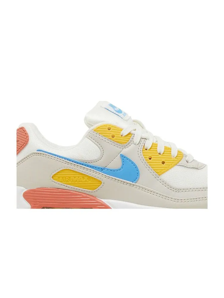 Кроссовки Nike Wmns Air Max 90 'Spring Colors' — изображение 3 из 9, белый/светлый//синий