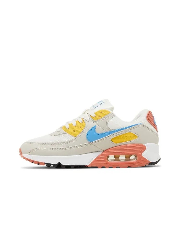 Кроссовки Nike Wmns Air Max 90 'Spring Colors' — изображение 4 из 9, белый/светлый//синий