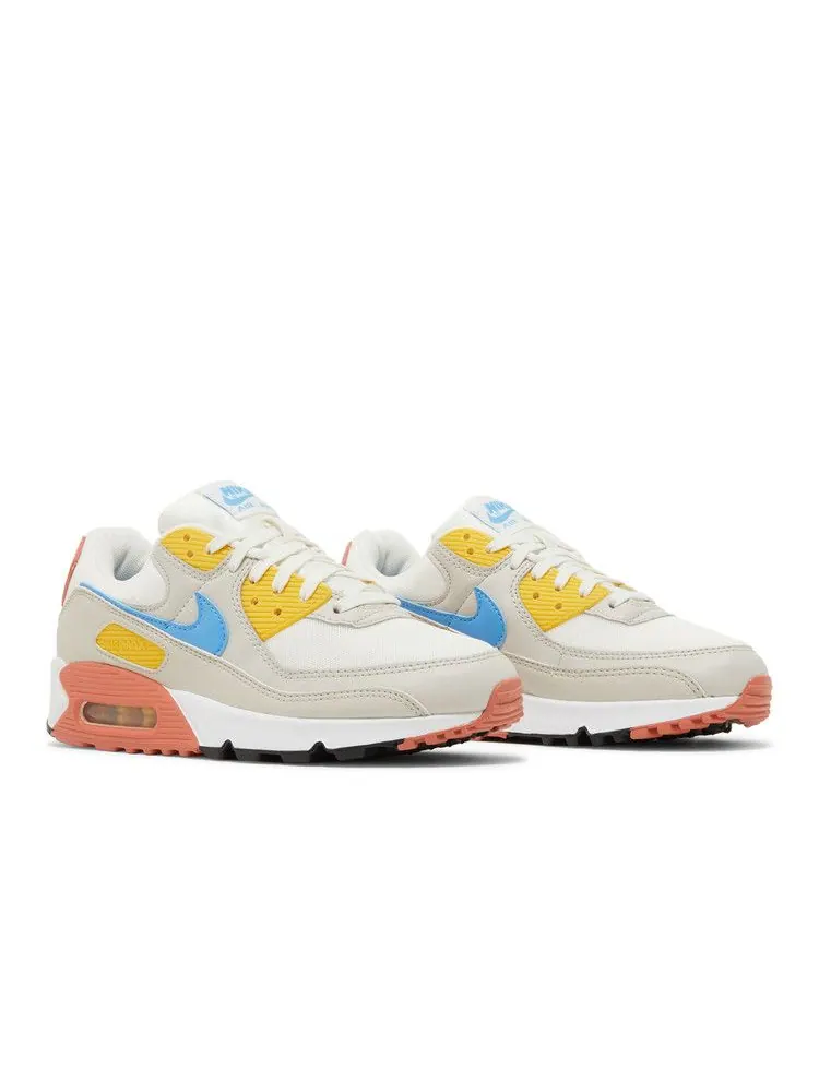 Кроссовки Nike Wmns Air Max 90 'Spring Colors' — изображение 9 из 9, белый/светлый//синий