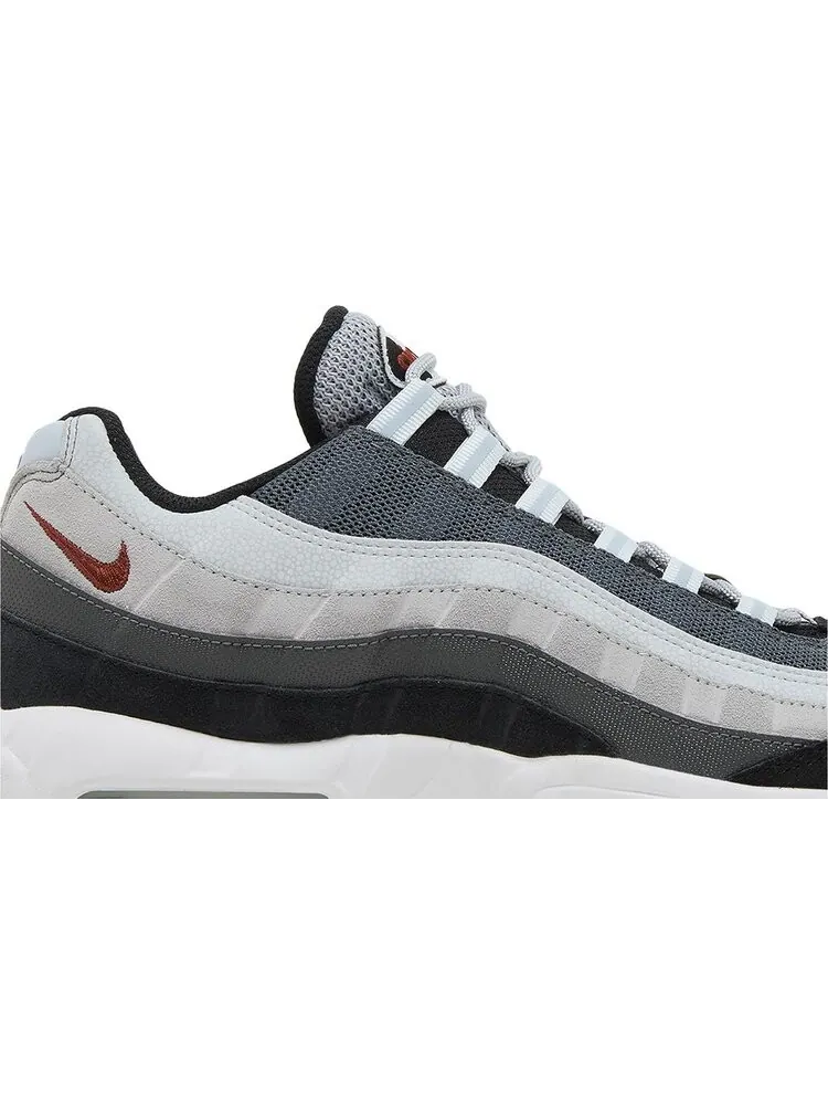 Кроссовки Air Max 95 'Wolf Grey Rugged Orange' — изображение 2 из 4, серый