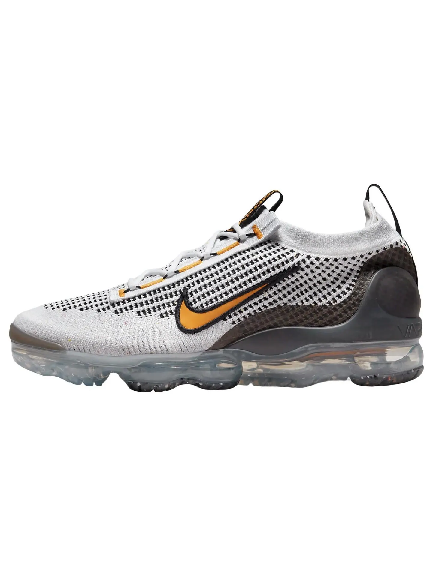 Кроссовки Nike Air VaporMax 2021 Flyknit — изображение 1 из 7, белый/черный/оранжевый