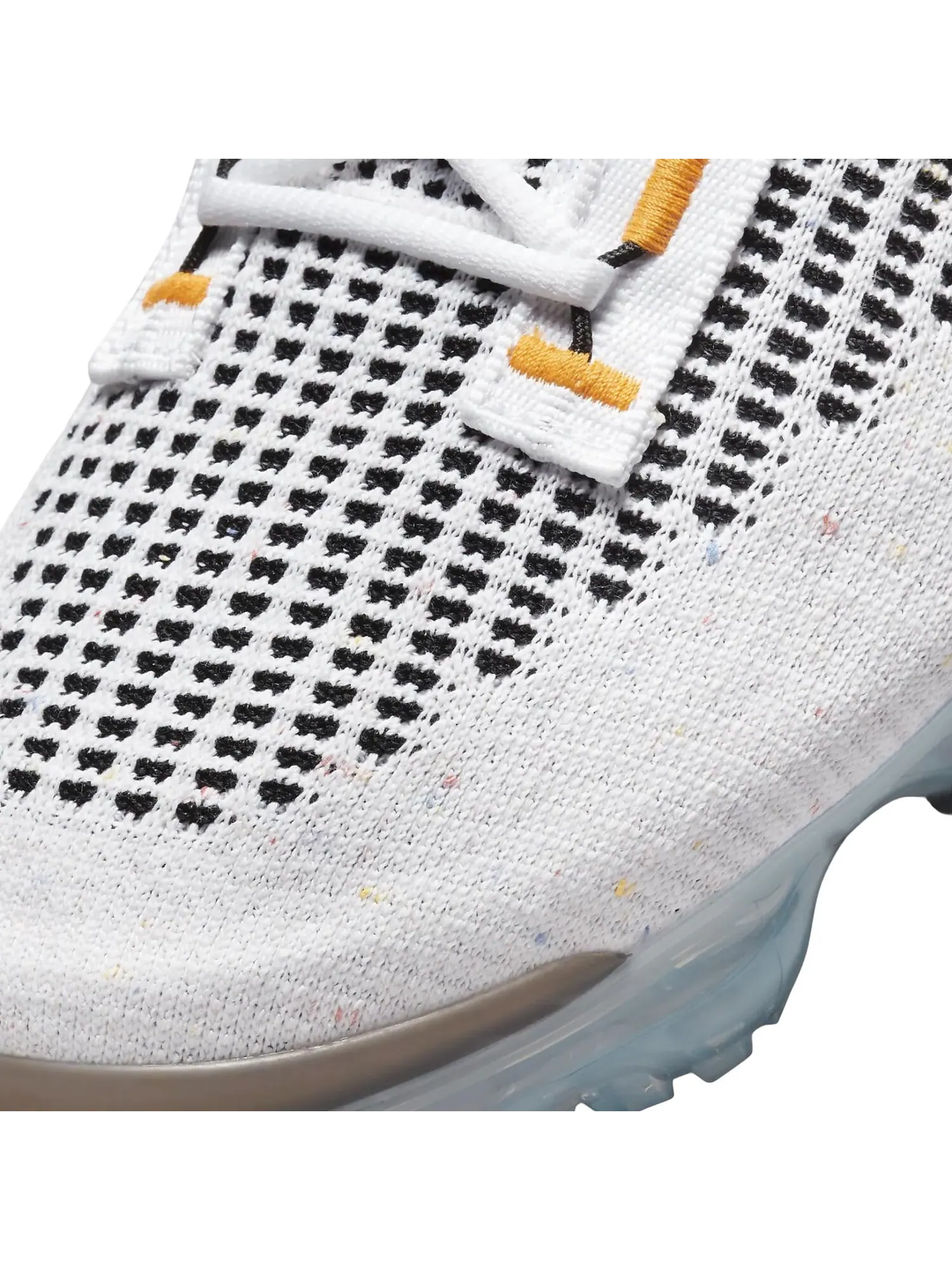 Кроссовки Nike Air VaporMax 2021 Flyknit — изображение 6 из 7, белый/черный/оранжевый