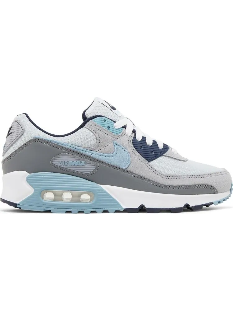 Кроссовки Nike Air Max 90 'Pure Platinum Worn Blue' — изображение 1 из 8, серый