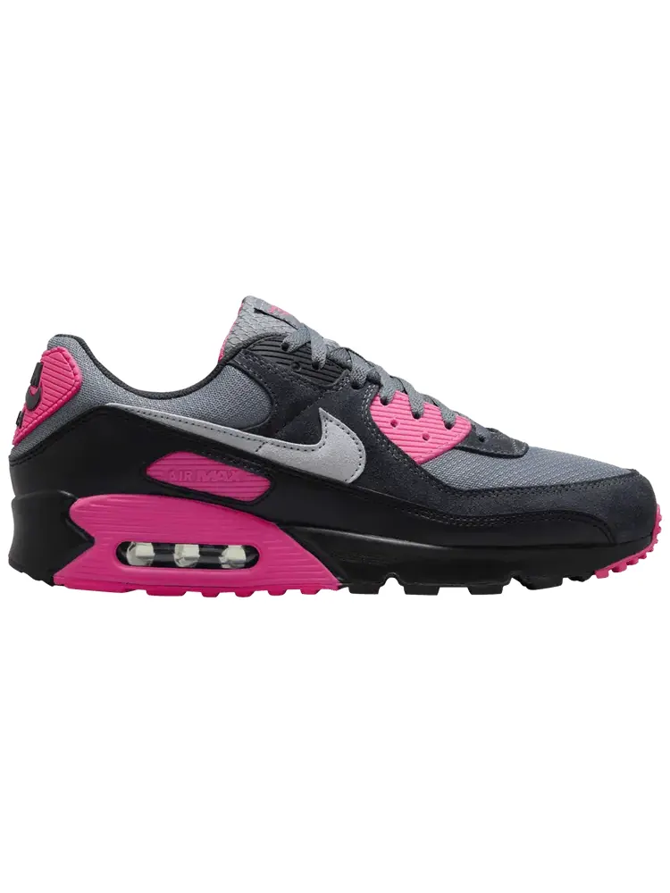 Кроссовки Nike Air Max 90 'Black Grey Hyper Pink' — изображение 1 из 1, черный серый розовый