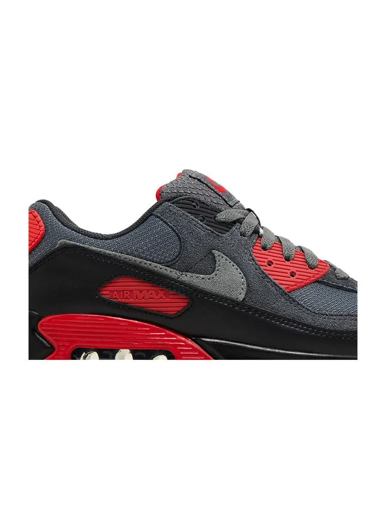 Кроссовки Nike Air Max 90 'Iron Grey Fire Red' — изображение 3 из 9