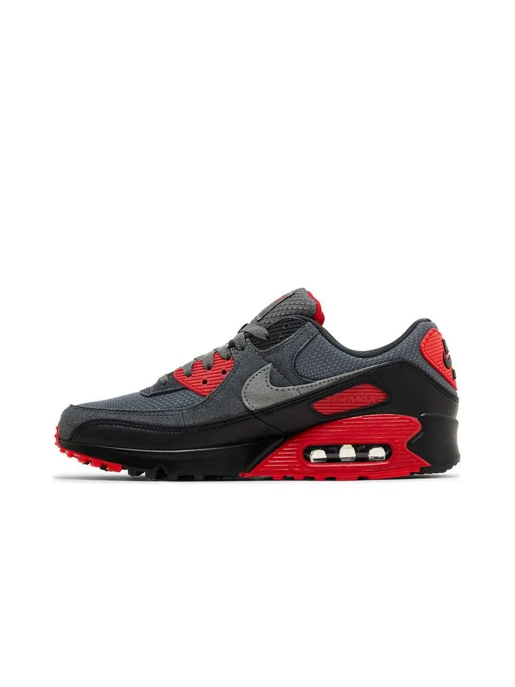 Кроссовки Nike Air Max 90 'Iron Grey Fire Red' — изображение 4 из 9