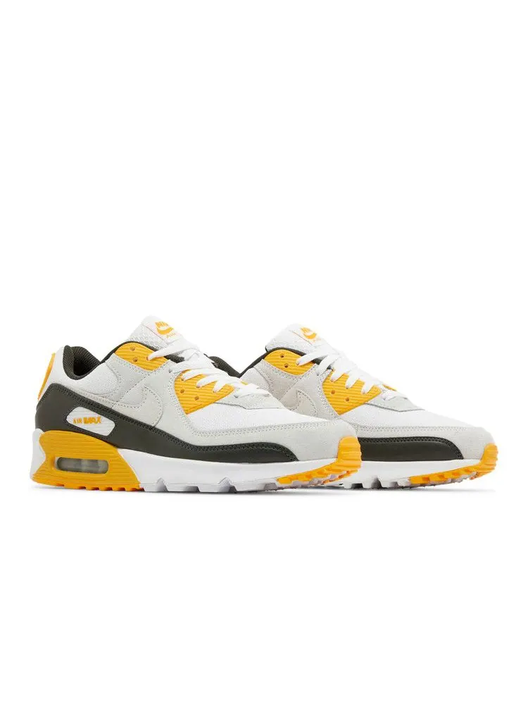 Кроссовки Nike Air Max 90 'University Gold' — изображение 9 из 9, белый//золотистый