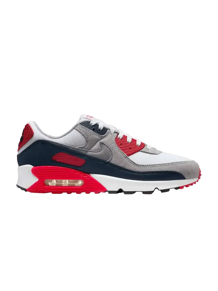 Кроссовки Nike Air Max 90 'USA' — изображение 1 из 2, белый/серый/красный
