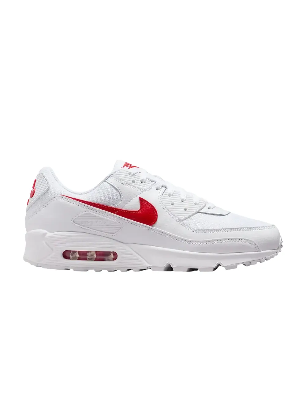Кроссовки Nike Air Max 90 — изображение 1 из 1, белый/белый/красный