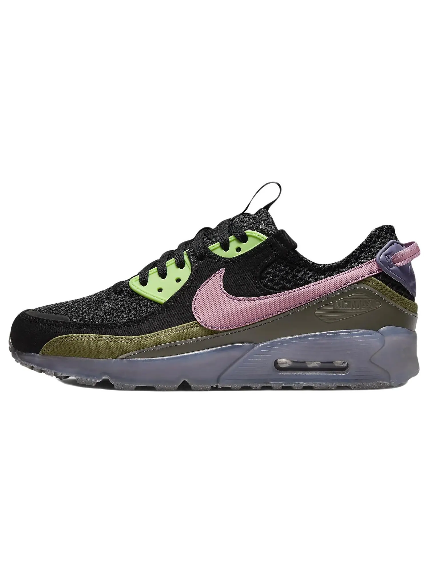 Кроссовки Nike Air Max Terrascape 90 — изображение 1 из 7, черный/зеленый/розовый