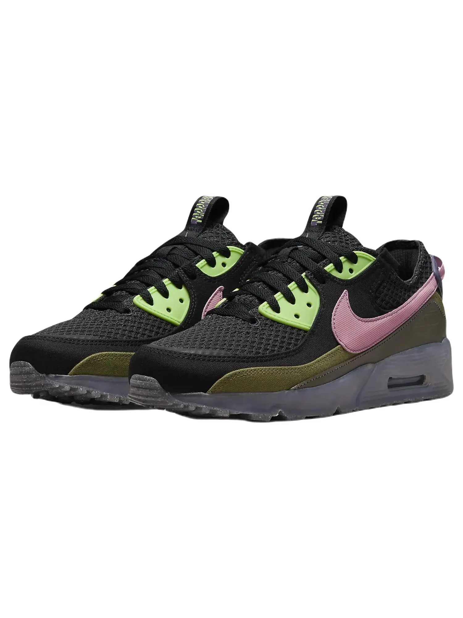 Кроссовки Nike Air Max Terrascape 90 — изображение 2 из 7, черный/зеленый/розовый